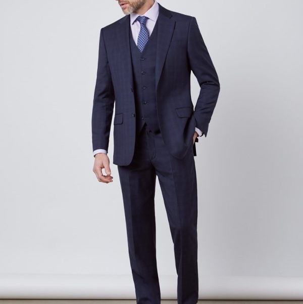 Bob 3 Pec cashmere wool -Navy-Suit